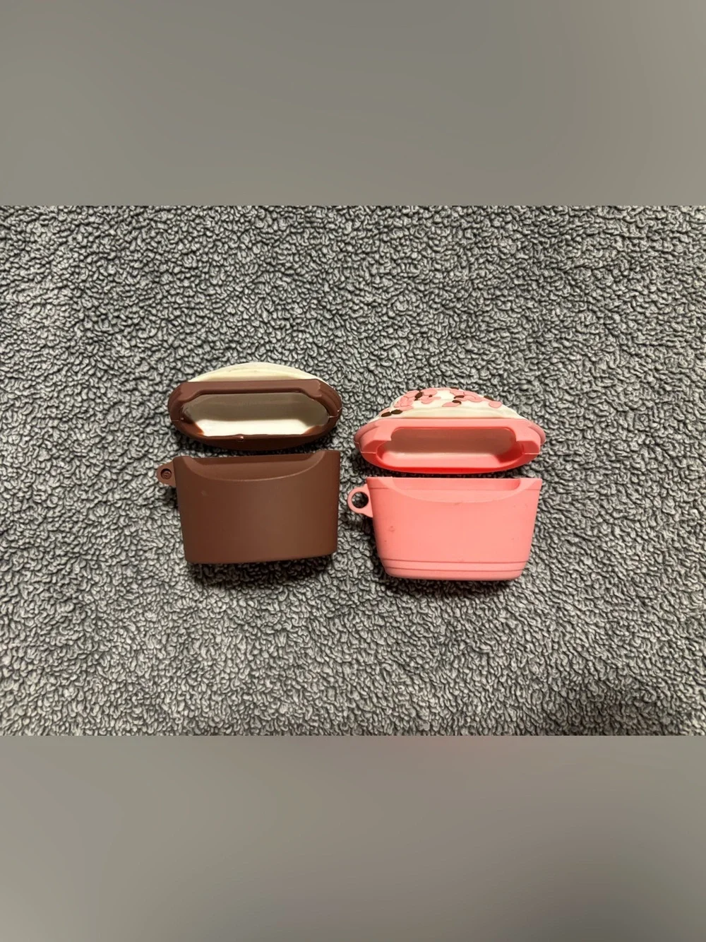 Starbucks Brown & Pink Cupcake Silicone Case Pair for AirPods Pro